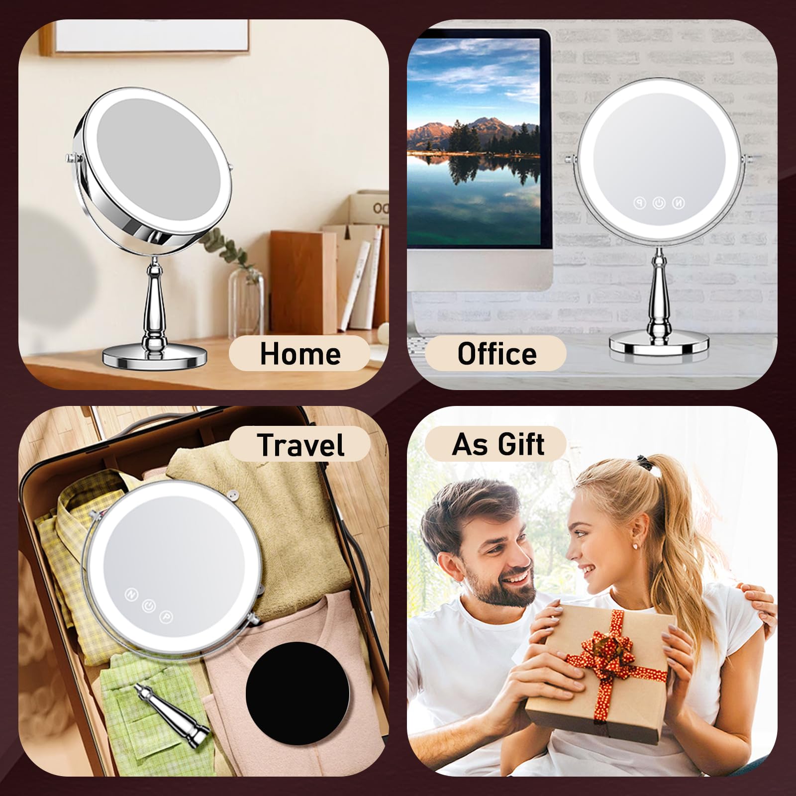 WOOCICA makeup mirror gift-ready packaging suits gifting occasions with everyday usefulness