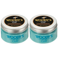 Woody's Hair Clay matte finish application highlights natural texture