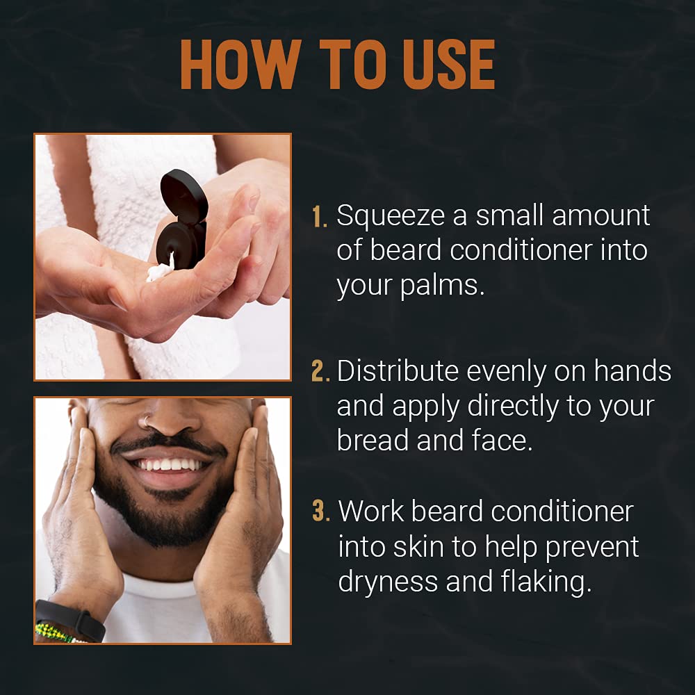 Woodys under-skin hydration image highlights soothing support for comfortable beard growth.