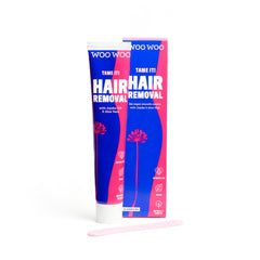 WOOWOO Tame It spatula in use for precise, gentle in-shower depilation