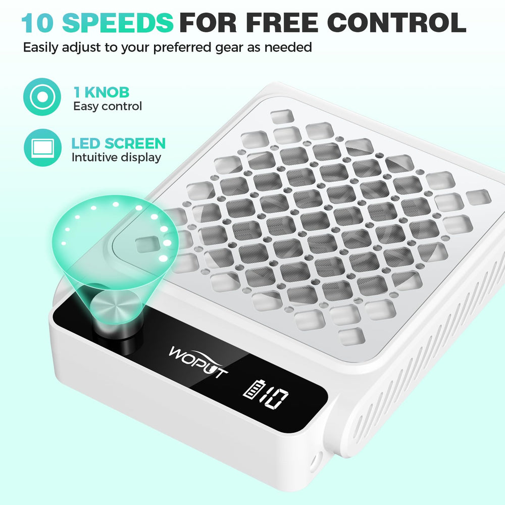 Woput nail dust collector 30-filter papers pack for quick hygienic replacements