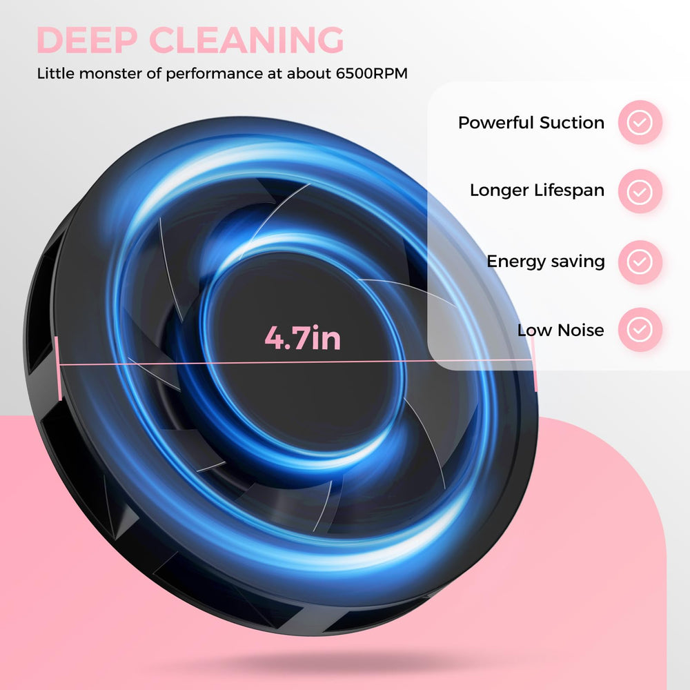 Woput nail dust-collector bottom-vent promotes cooling during long sessions.
