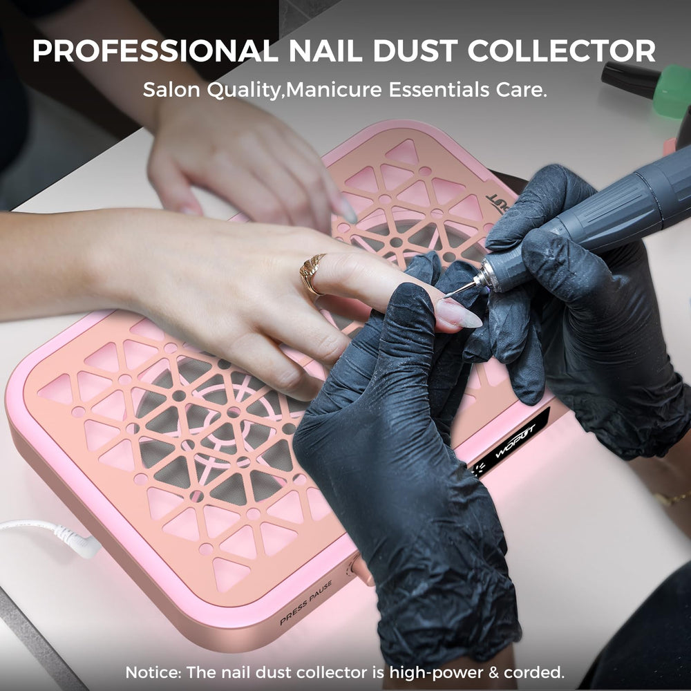 Woput nail dust-collector side panel demonstrates compact design for small spaces.