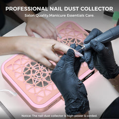 Woput nail dust-collector side panel demonstrates compact design for small spaces.