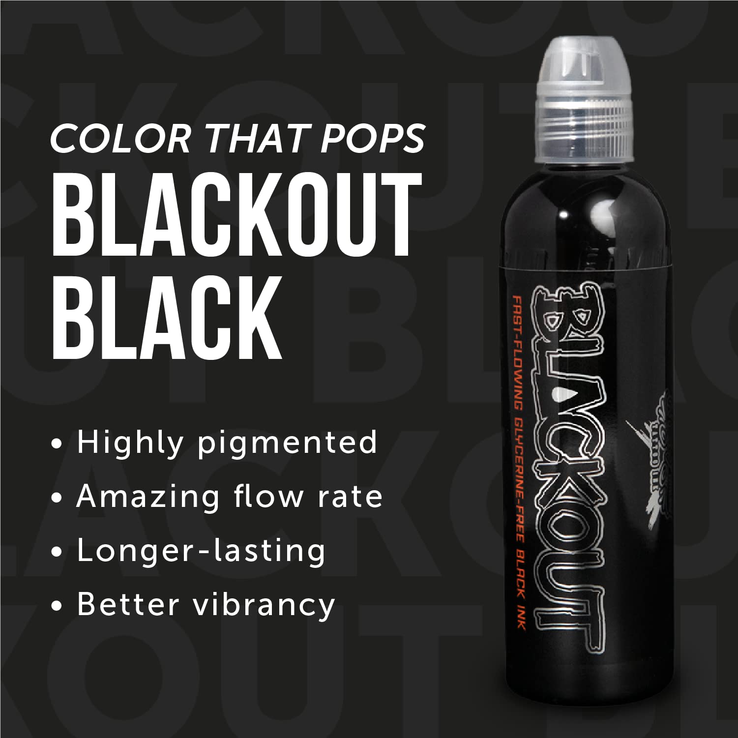 World Famous Tattoo Ink crystal-flex bottle tamper-proof close-up emphasizes hygienic, secure packaging.