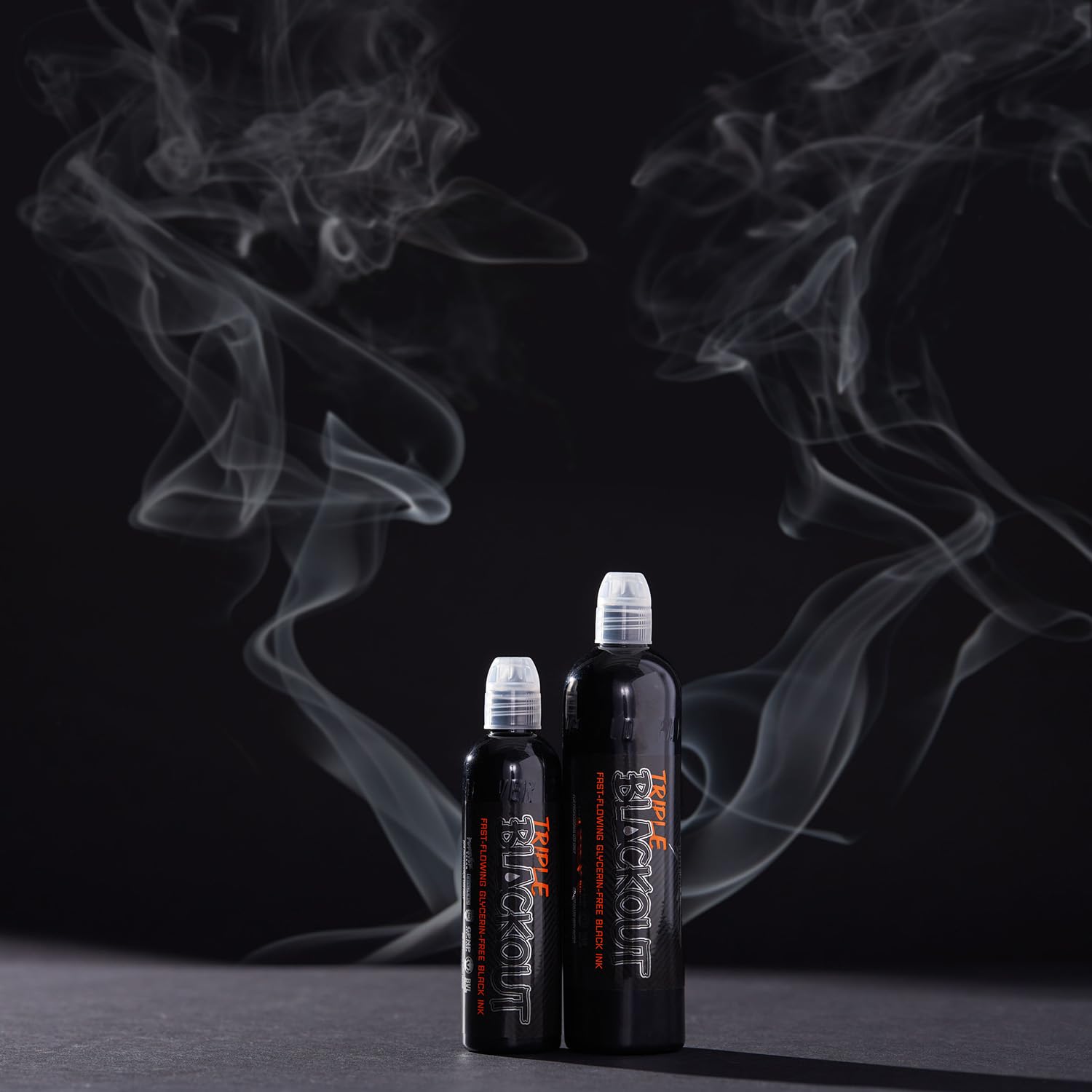 World Famous Tattoo Ink ultra-thin flow close-up highlights rapid saturation for shading.