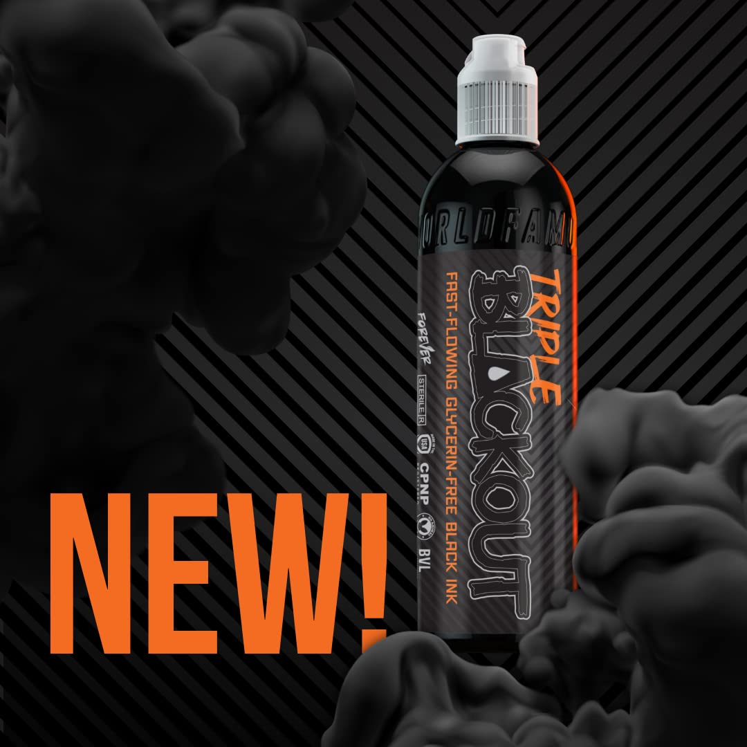 World Famous Tattoo Ink vegan cruelty-free bottle label highlights ethical formula.