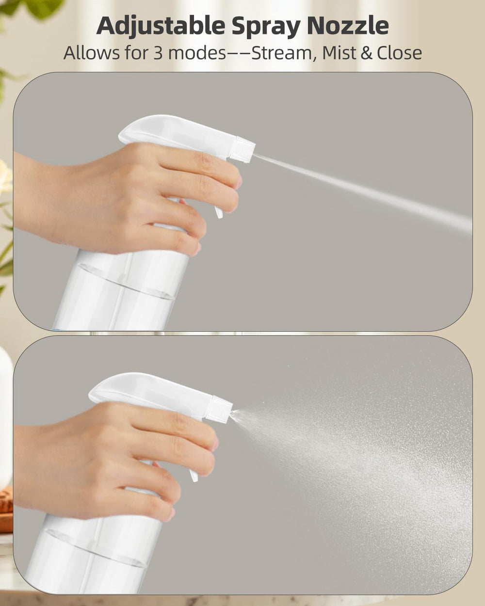 Worldgsb fine mist spray for delicate plant watering.