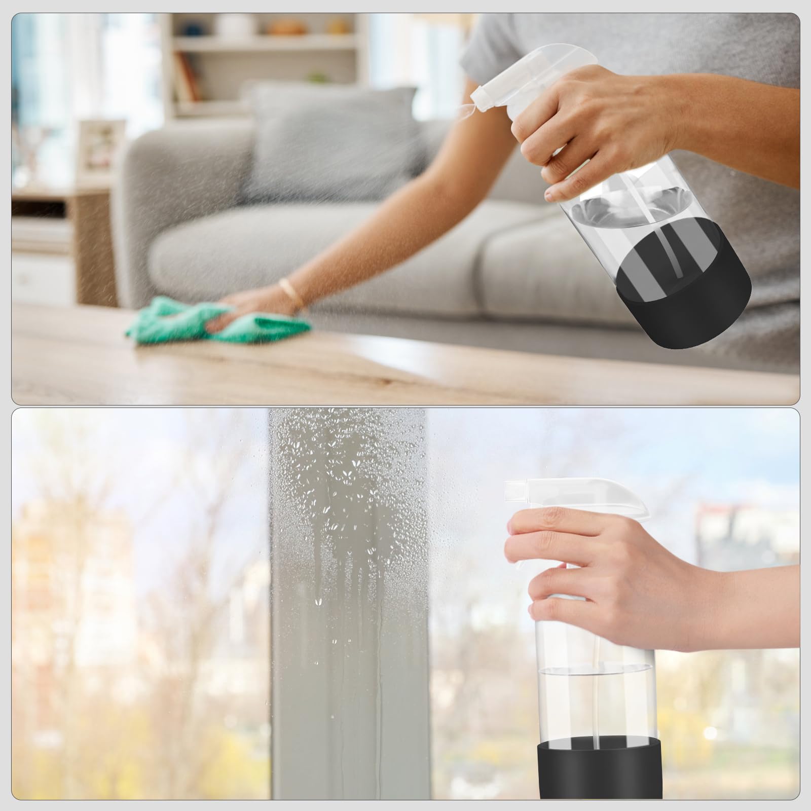Worldgsb silicone-sleeve grip protects from slips during kitchen and bathroom tasks.