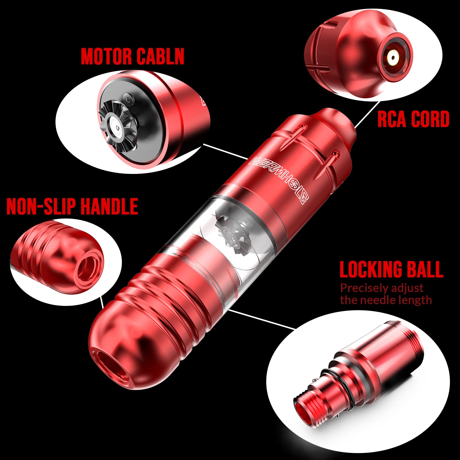 Wormhole Tattoo Kit power supply provides steady performance.