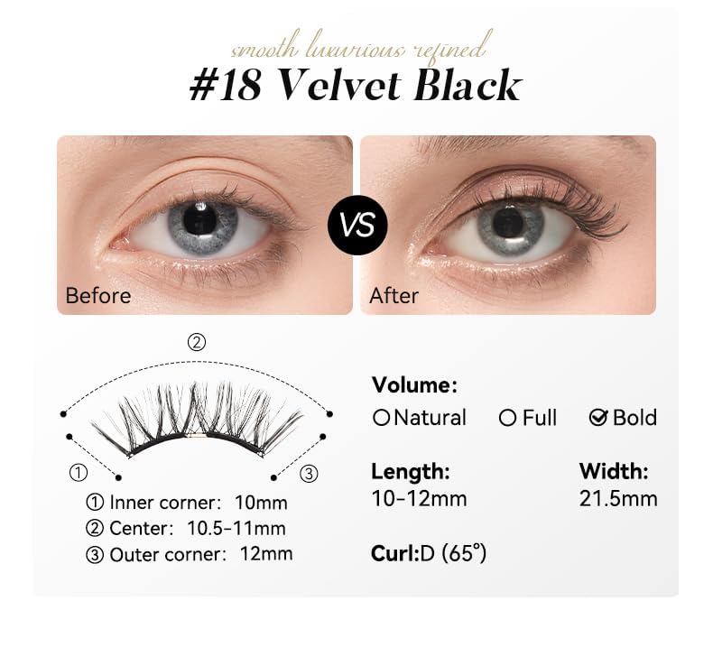 WOSADO waterproof lashes stay put in sweat or rain all day.