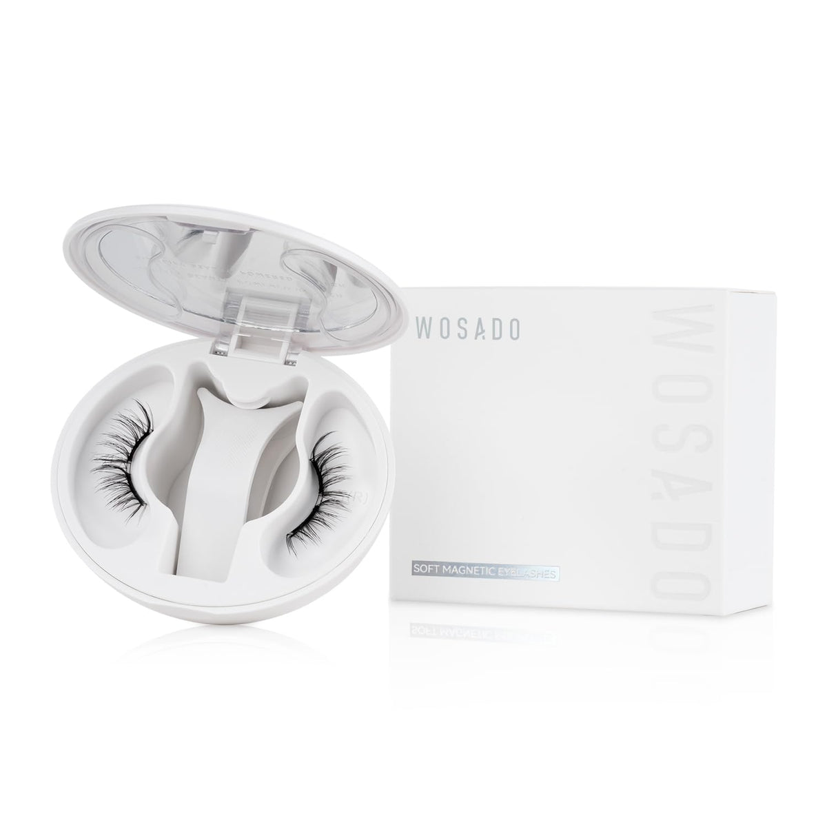 WOSADO soft magnetic eyelashes kit with applicator for glue-free, easy daily wear.