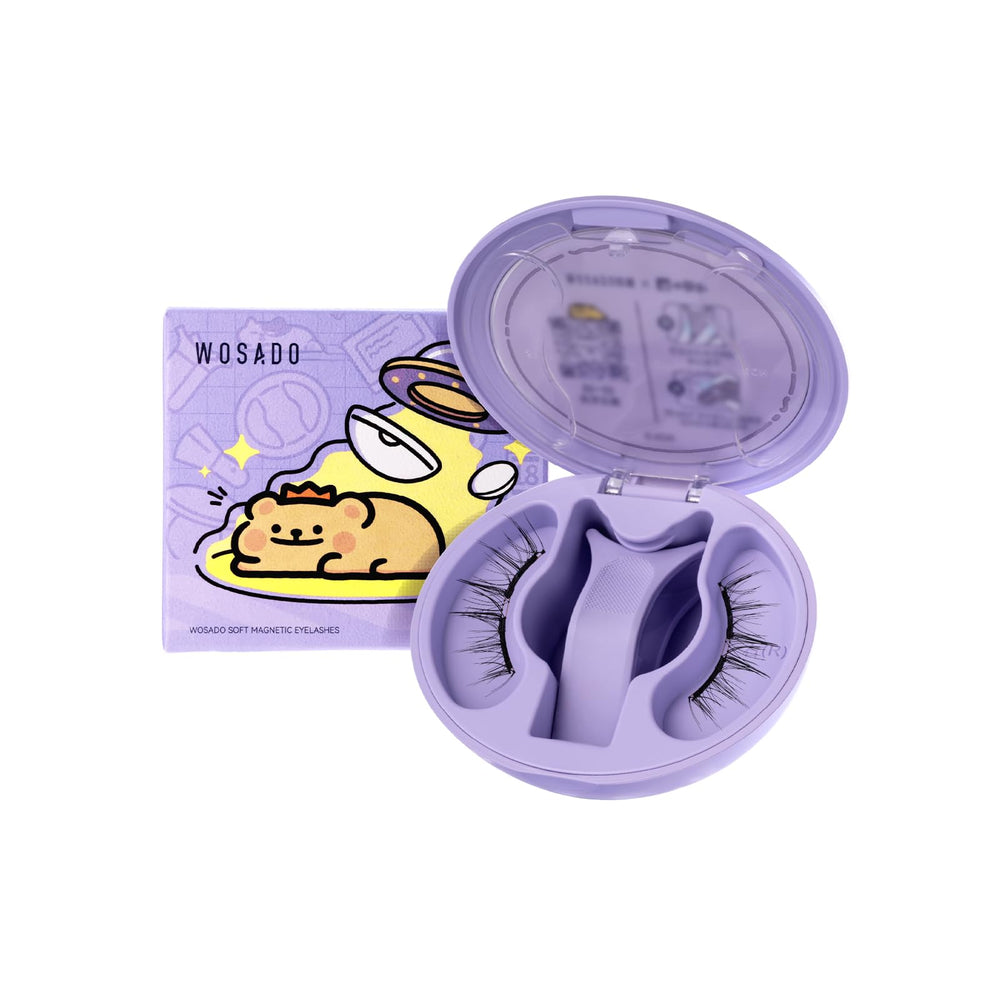 WOSADO No.14 Frost Black magnetic lashes with applicator for easy, on-the-go glam.
