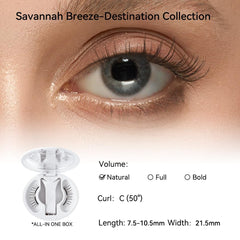 WOSADO V26 Savannah Breez applicator demonstrates precise glue-free eyelash placement.