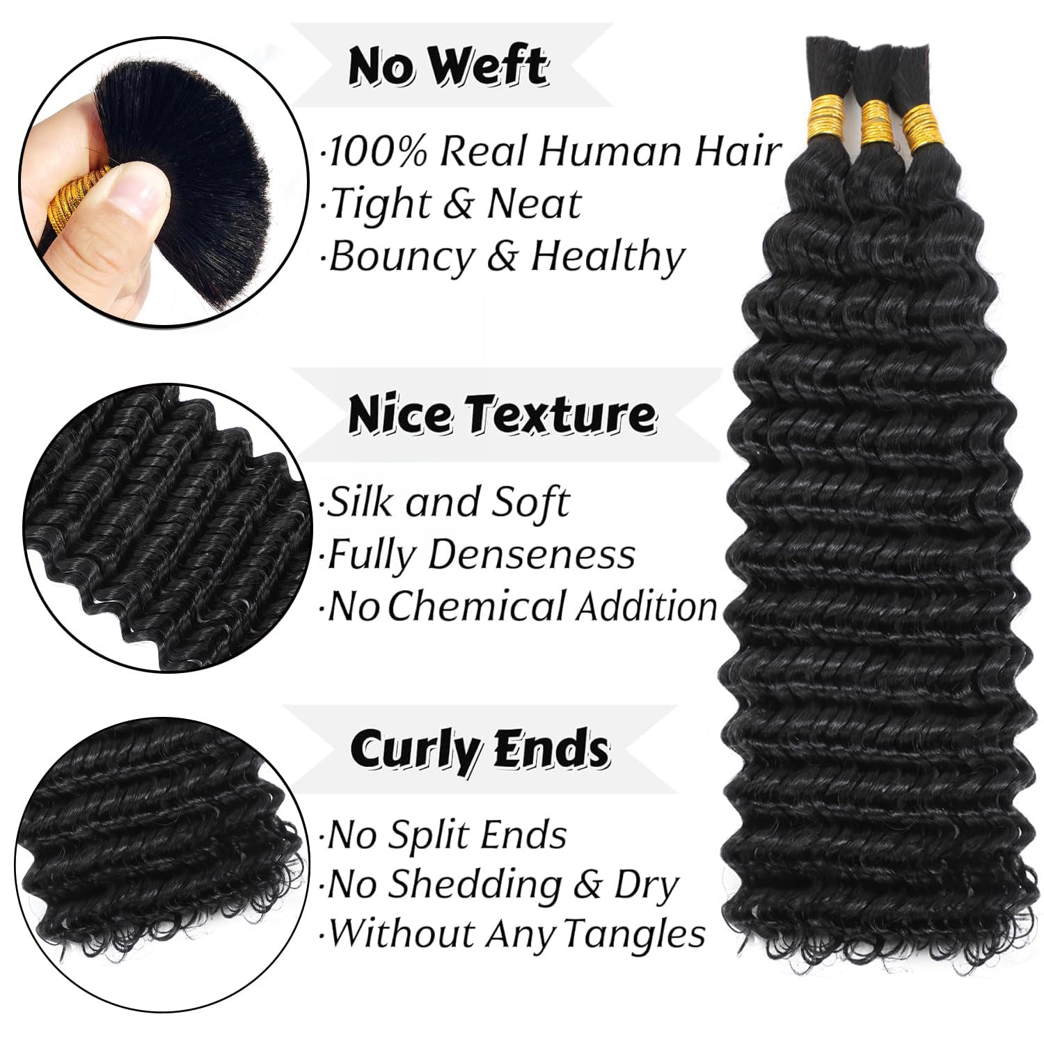 Wosama braiding hair texture curly emphasizes softness and bounce for boho styles