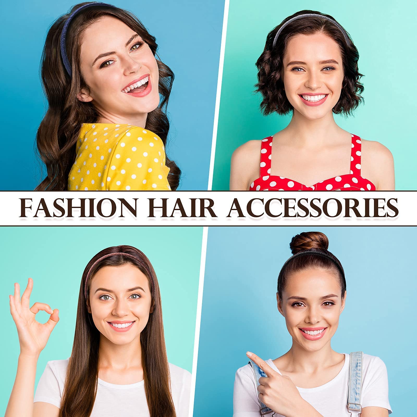 WOVOWOVO 12-piece headband set offers affordable daily styling options.