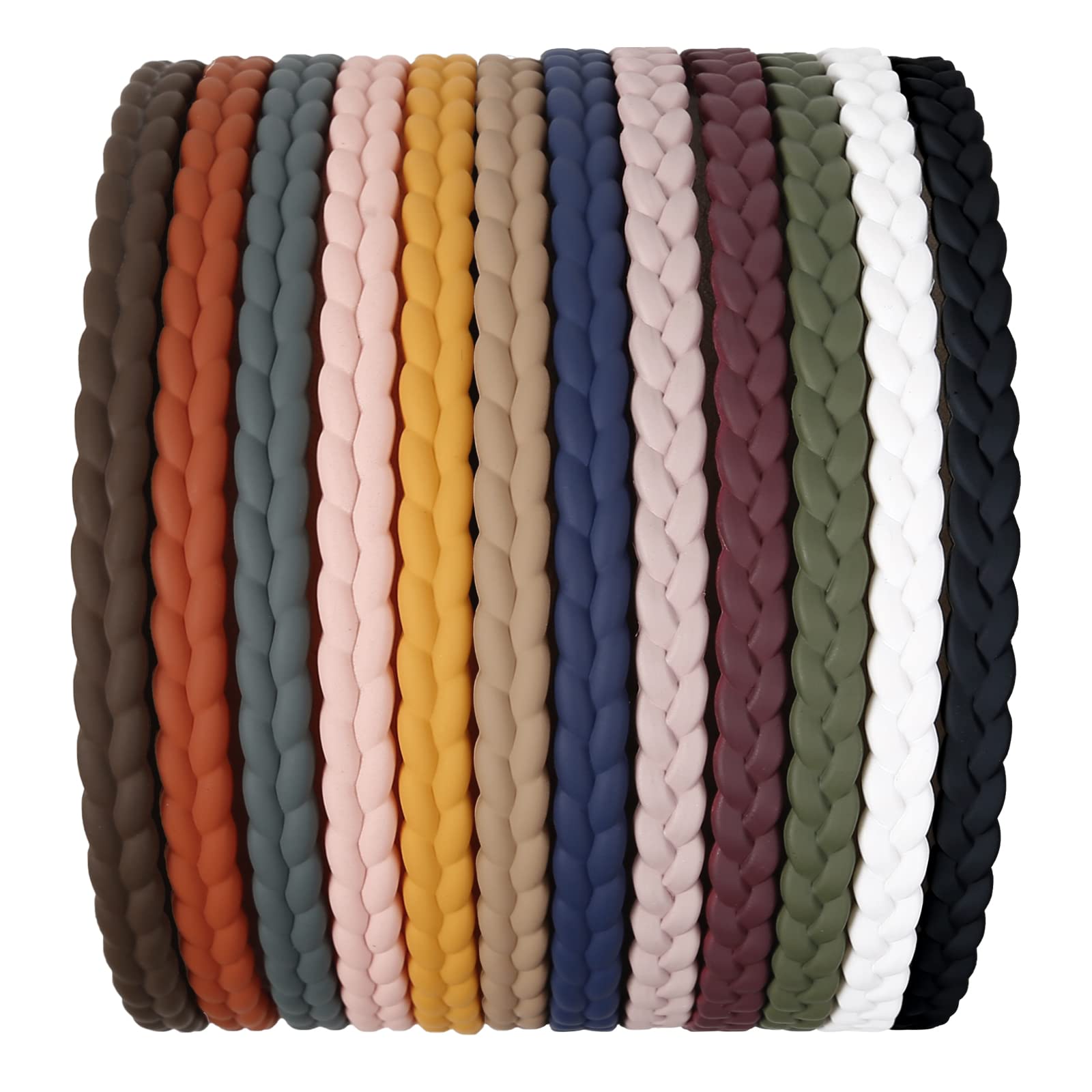WOVOWOVO 7mm thin headbands in assorted colors, ideal for everyday styling.