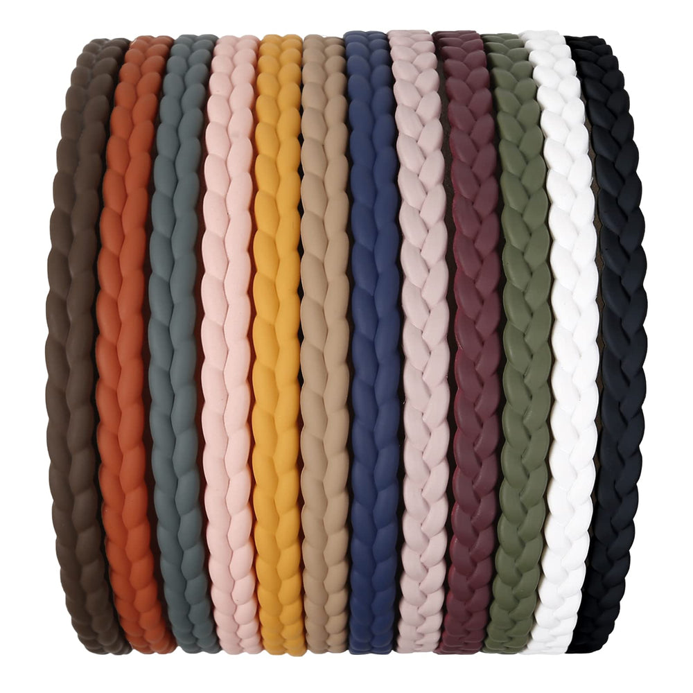 WOVOWOVO 7mm thin headbands in assorted colors, ideal for everyday styling.