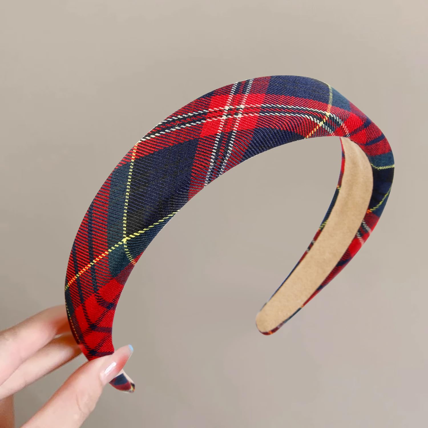 Cinta para cabello WOVOWOVO con cuadros para mujer, cómodo uso diario.