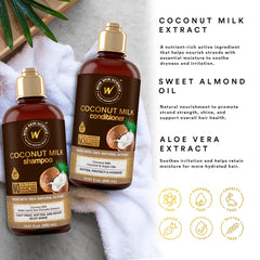 WOW Skin Science Coconut Milk ingredients showcasing plant-powered nourishment.