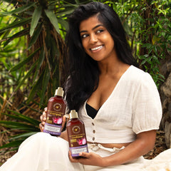 WOW Skin Science shampoo closeup shows rich lather for detoxed scalp.