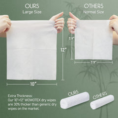 WOWOTEX bamboo viscose face towel soft-absorbent texture ideal for gentle cleansing