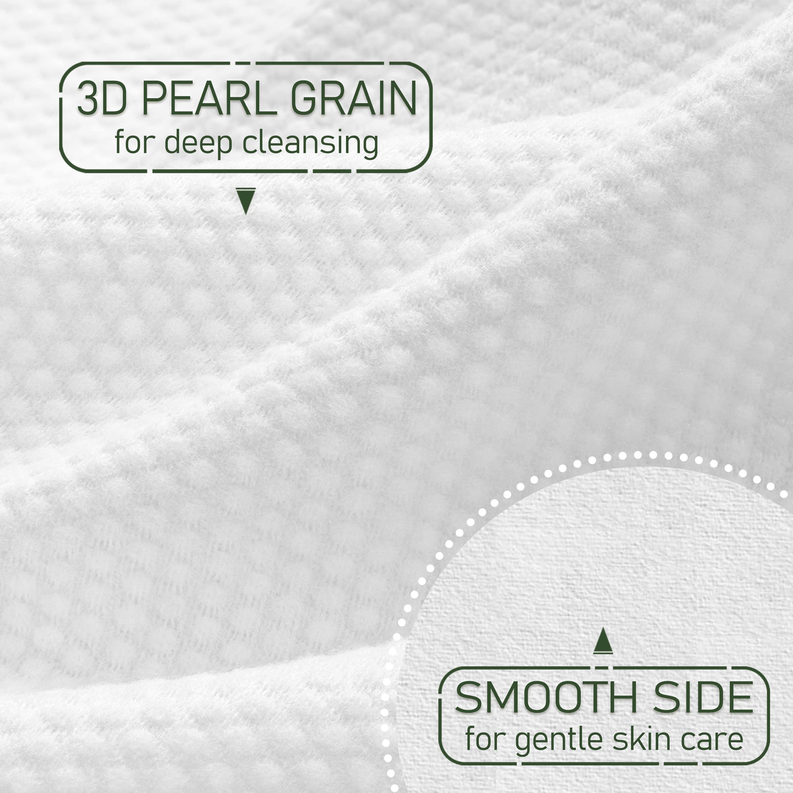 WOWOTEX biodegradable-material-closeup; eco-friendly bamboo rayon towel for mindful disposal.