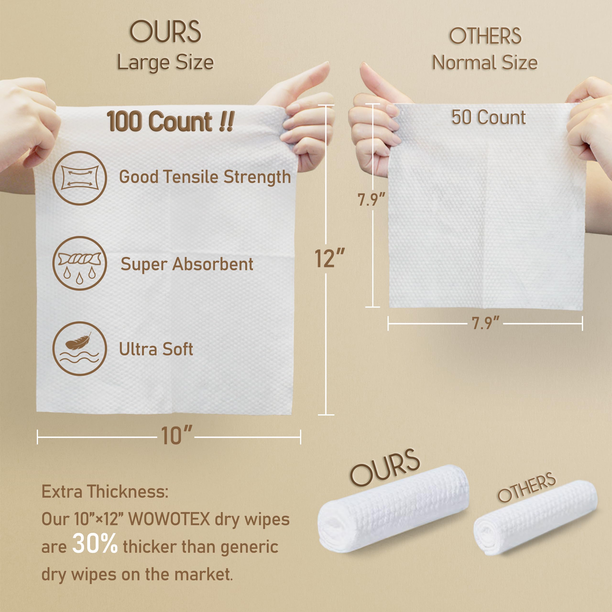 WOWOTEX biodegradable viscose fabric closeup highlights eco-friendly material.