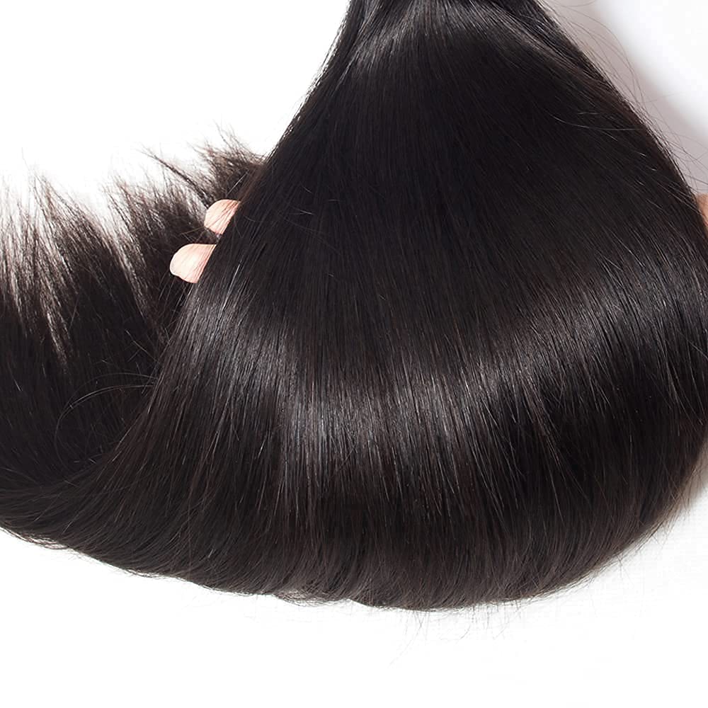 WOWQUEEN natural black straight bundles for versatile, everyday styling