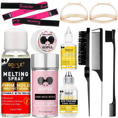 WOZUTUNT hair extension adhesive spray kit set for secure wig wear and easy setup.