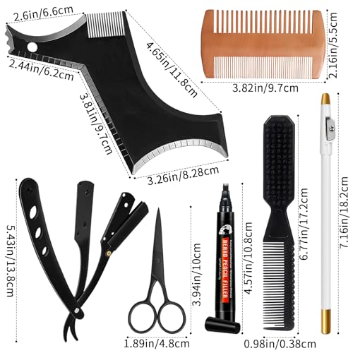 WOZUTUNT beard comb distributing products evenly for even application.