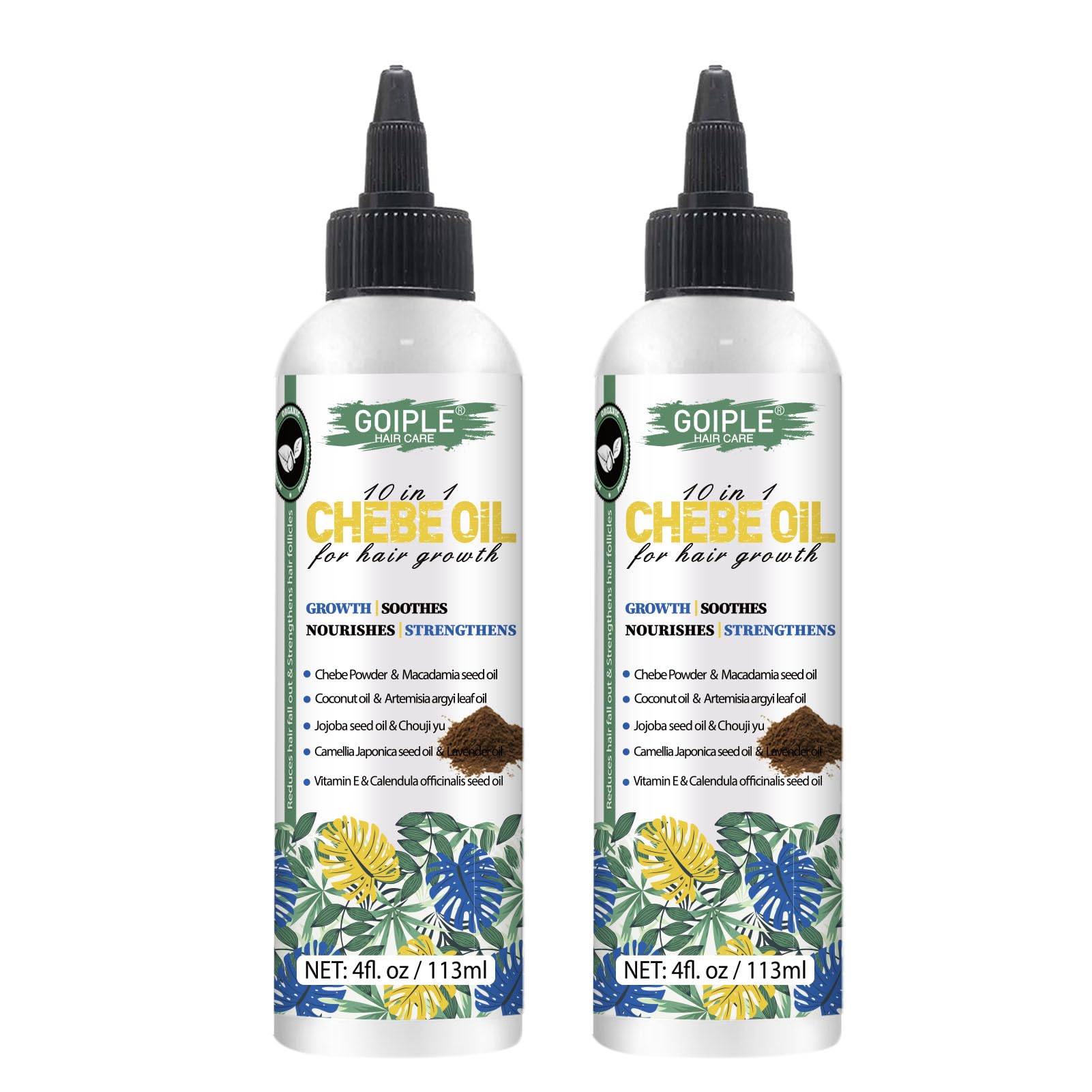 WOZUTUNT Chebe oil bottle front view for healthy hair care.