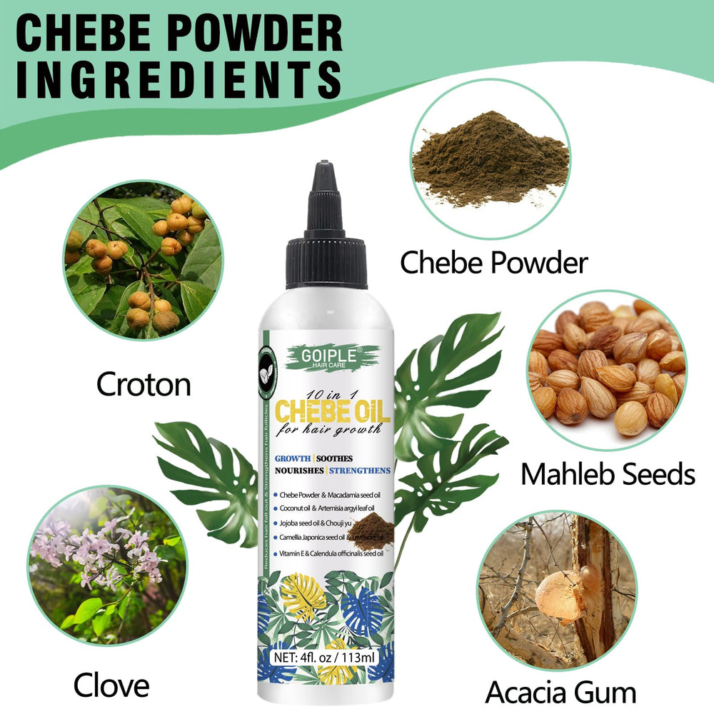 WOZUTUNT Chebe powder packaging highlighting natural ingredients.