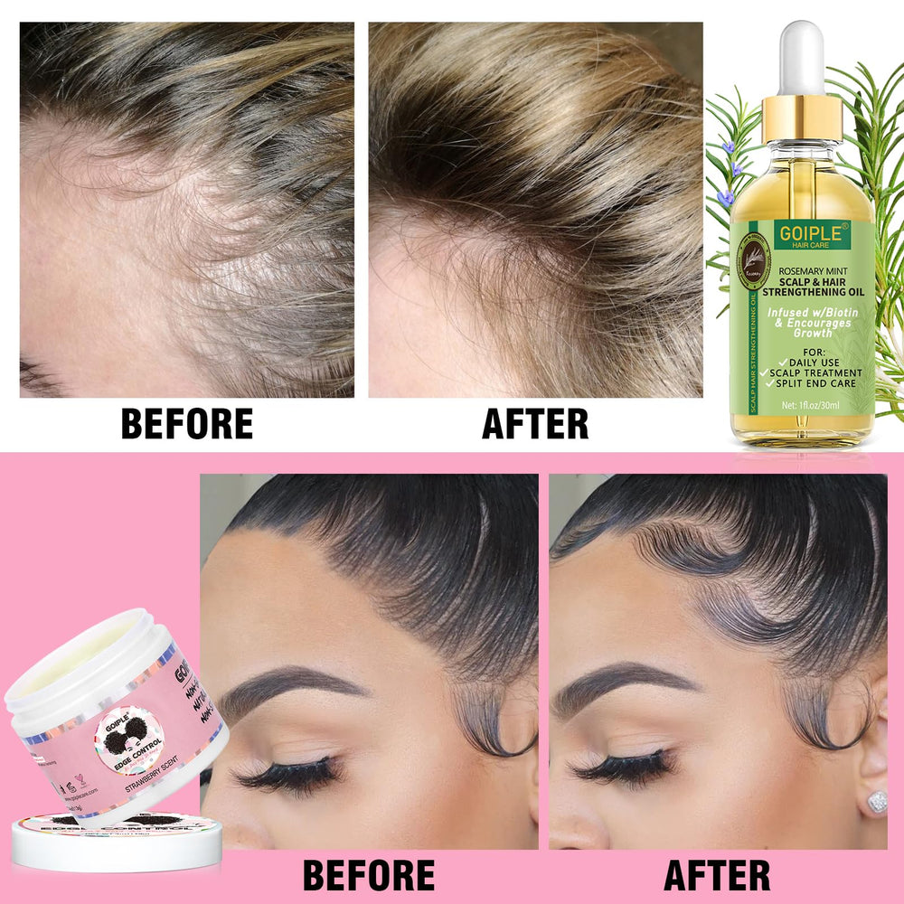 WOZUTUNT Hair-growth rosemary oil bottle emphasizes nourishing infusion for healthier-looking shine