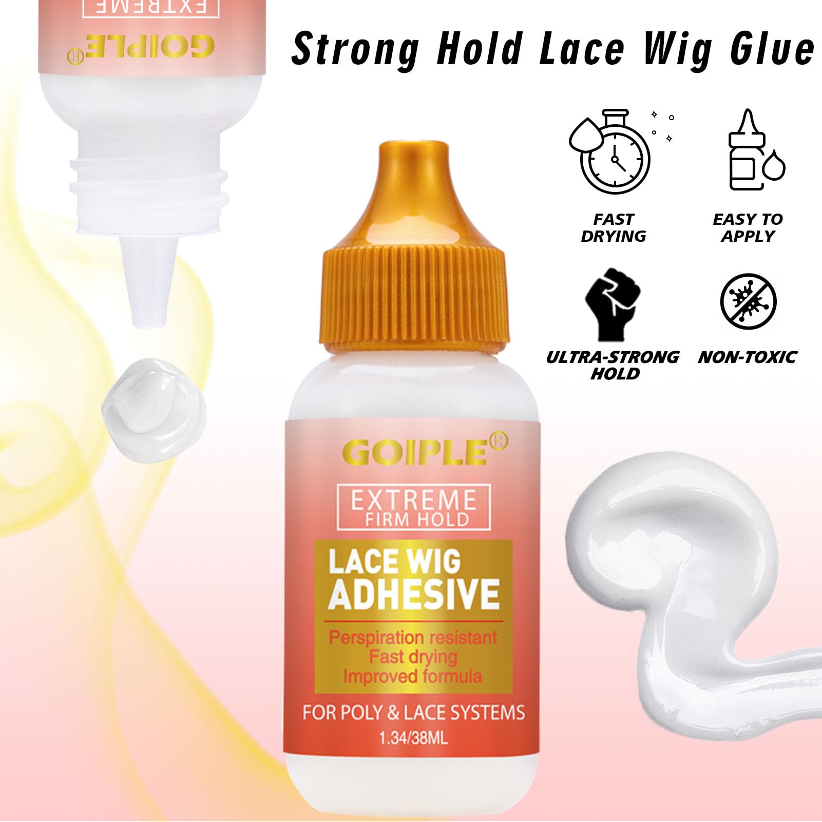 WOZUTUNT hair wax stick helps even application for precise edge finishing.