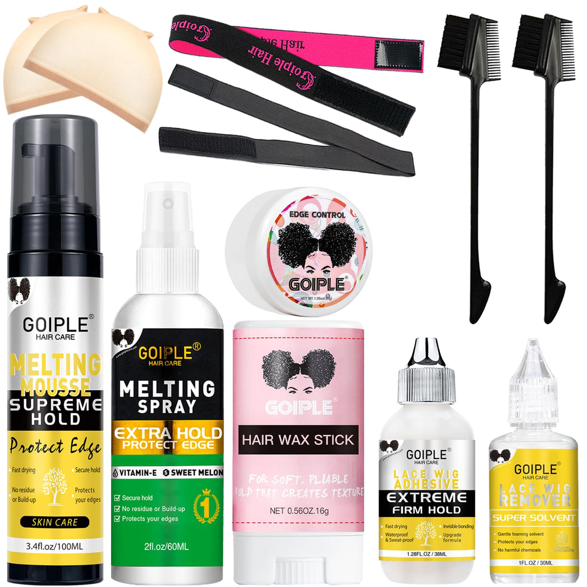 WOZUTUNT kit mousse encaje, preparado para fijado natural y seguro