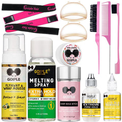 WOZUTUNT Lace Bond Adhesive Spray application for secure all-day wig hold.