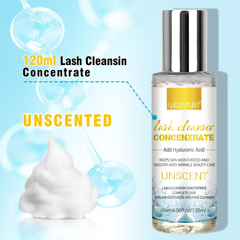 WOZUTUNT lash cleaning kit packaging, travel-friendly kit