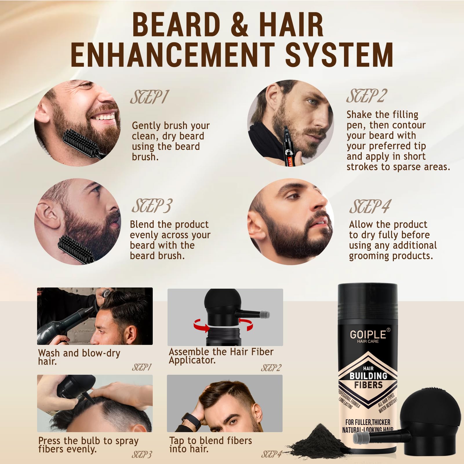 WOZUTUNT patchy beard before-after shows fuller, natural look.