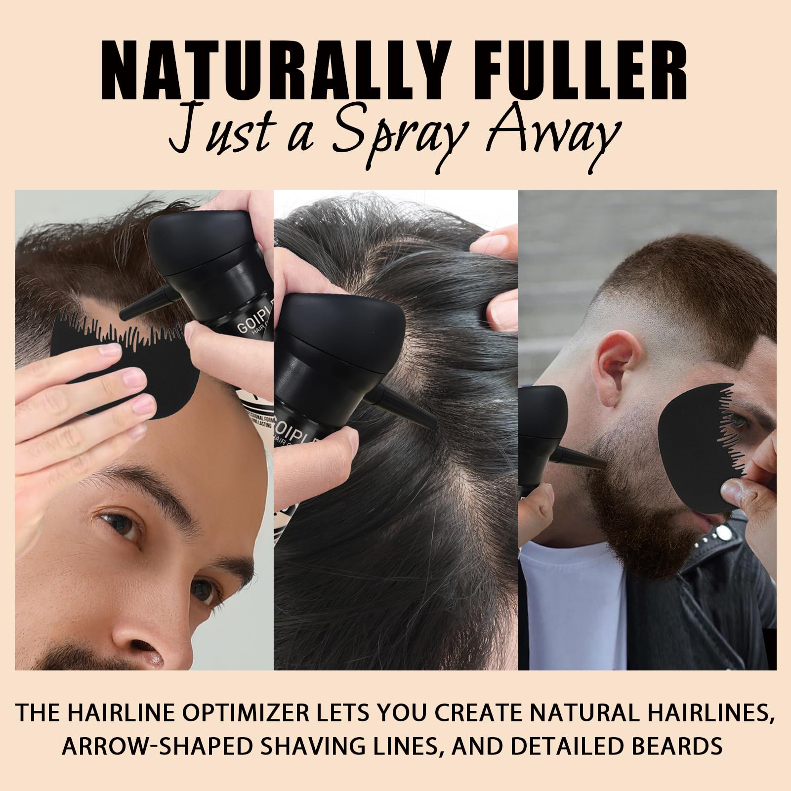 WOZUTUNT volumizing spray for men adds lift and texture.