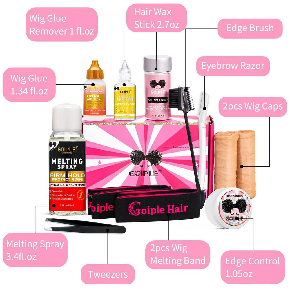 WOZUTUNT wig glue front adhesive emphasizes invisible bond for undetectable hairline.