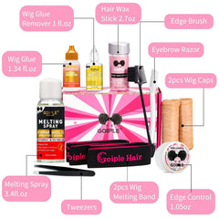 WOZUTUNT wig glue front adhesive emphasizes invisible bond for undetectable hairline.