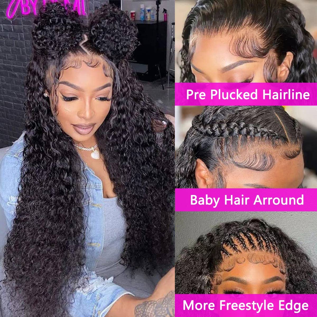 WPPIKK wet and wavy Brazilian hair texture for natural movement