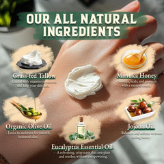 Wrath & Remedy whipped-tallow close-up shows airy texture and quick absorption