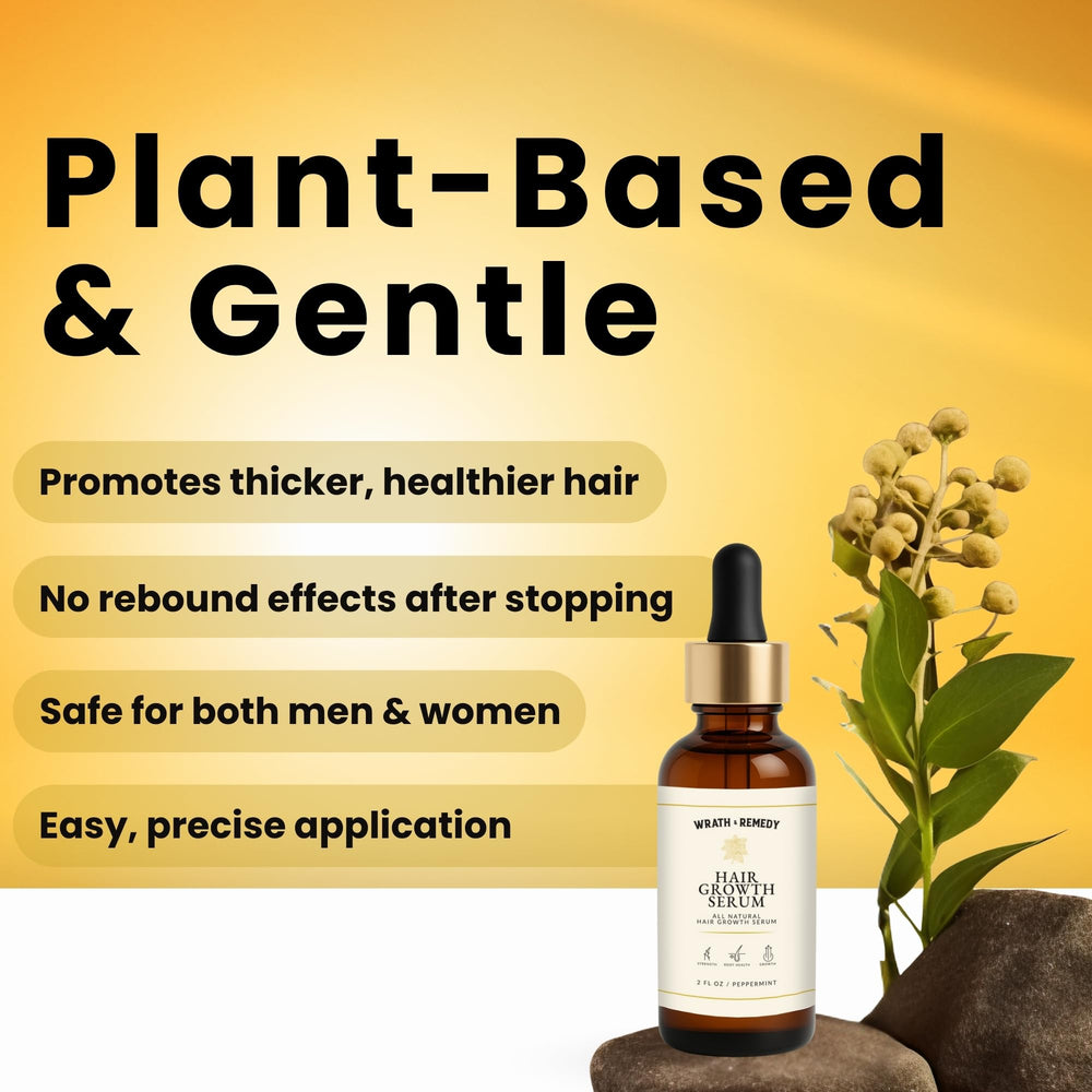Wrath & Remedy jojoba oil visual emphasizes balanced hydration for the scalp.