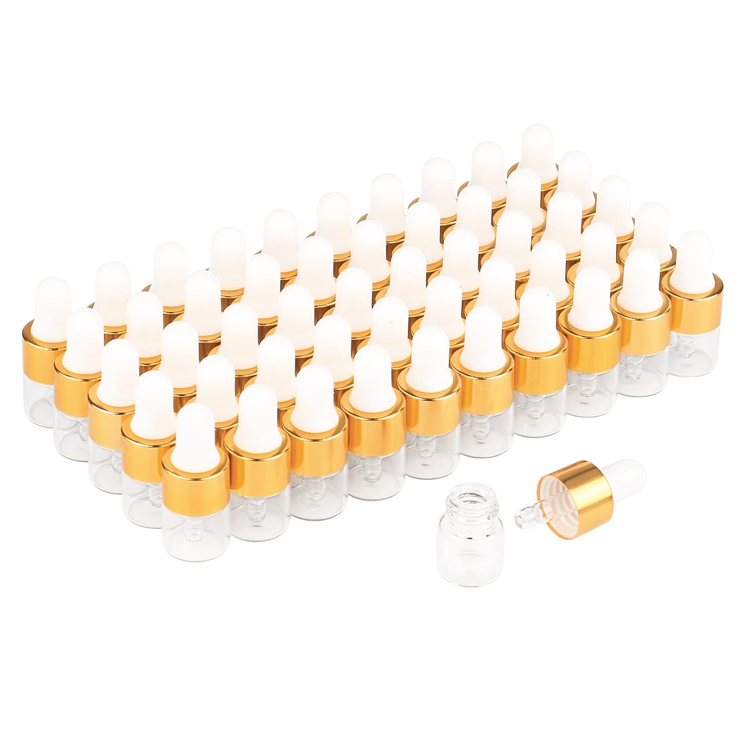 Wresty clear glass dropper vial 1ml for precise sampling on the go