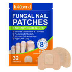 WRFAATGO nail patches nighttime-packaging highlights a 32-piece overnight care set