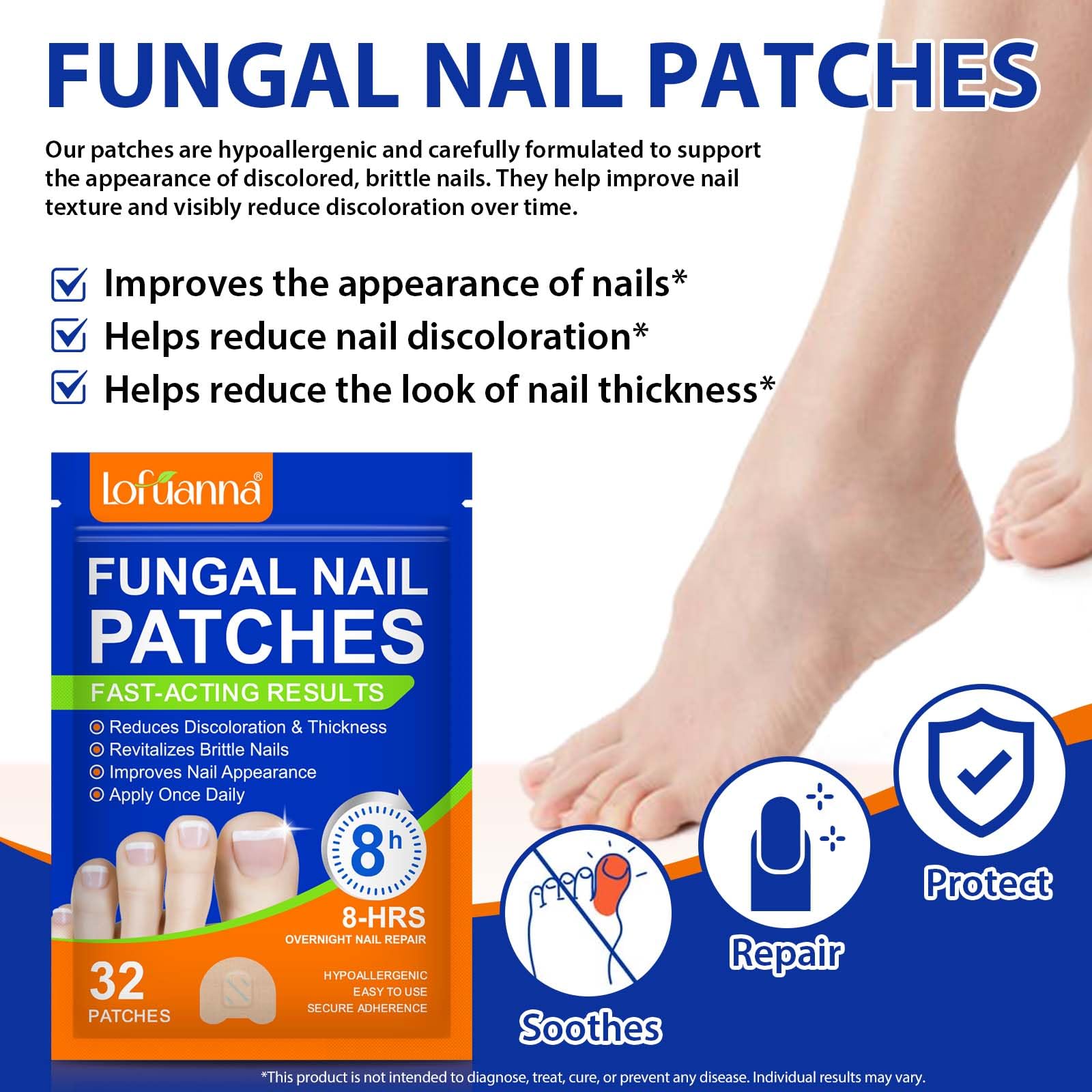 WRFAATGO patch application close-up on damaged nail.