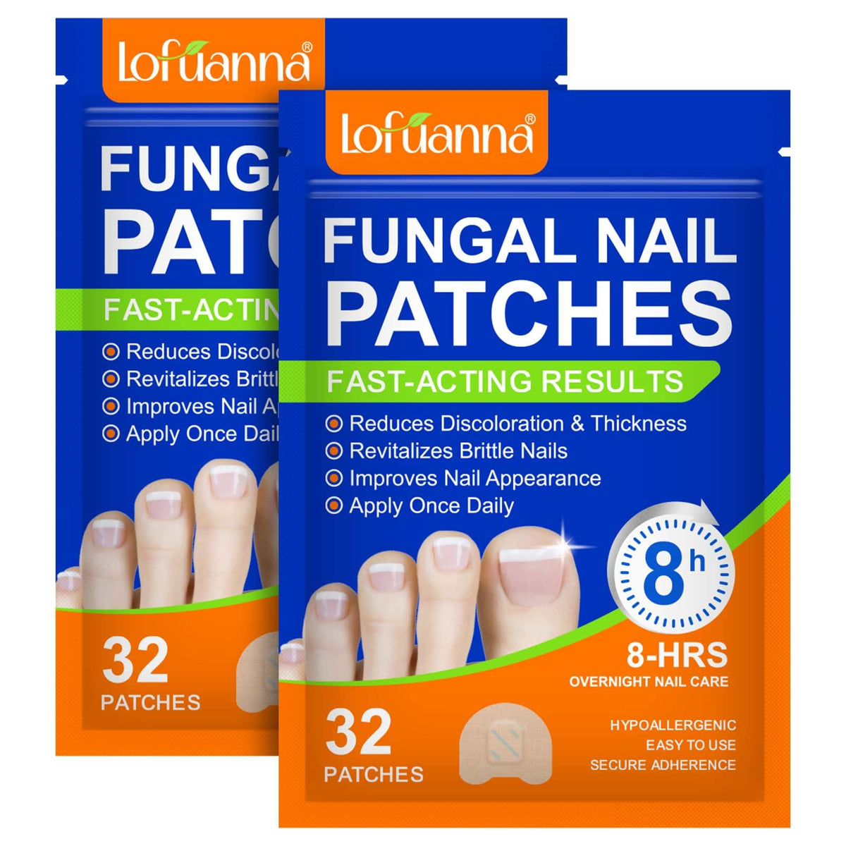WRFAATGO toenail patch packaged for easy night-time use.