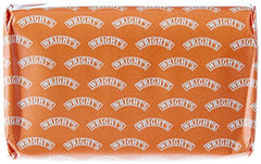 Wright's coal tar soap 4-pack bars closeup shows textured bars for rich lather.